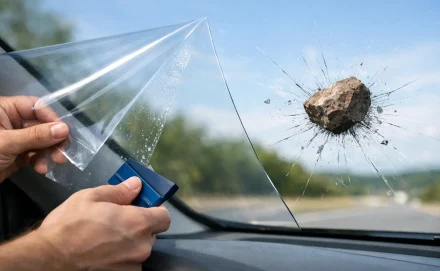 Película para proteger parabrisa de pedra vale?